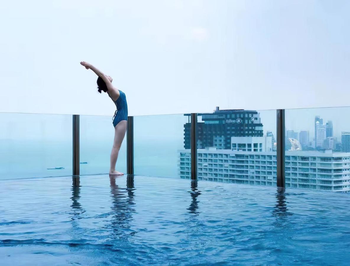 Great Location With Infinity Pool - Central Pattaya Apartman Kültér fotó